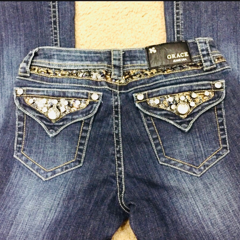 *SOLD* GRACE IN LA JEANS Boot Cut Fit - Picture 1 of 6
